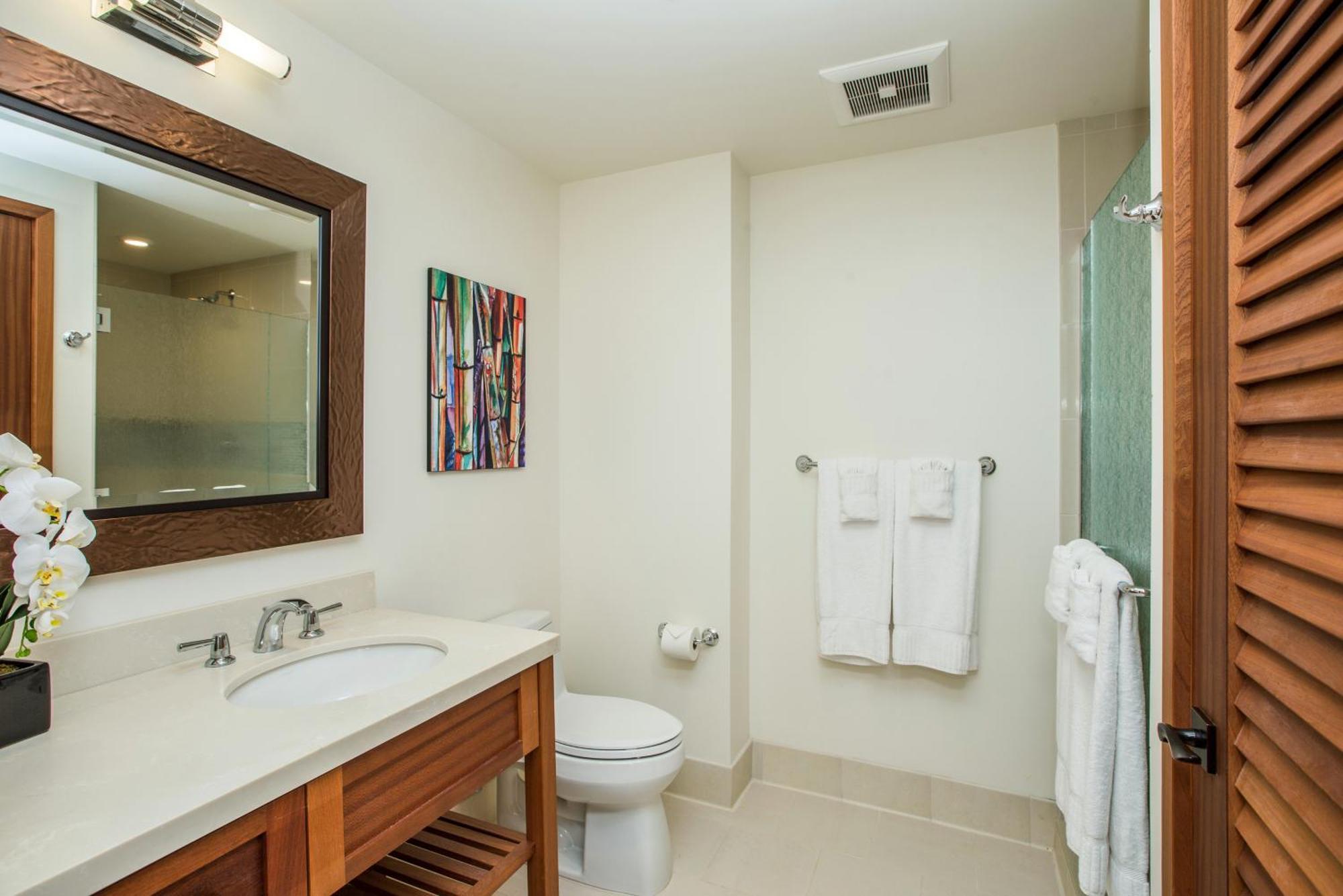 Studio King Room Sofa Bed or Coastline View or Balcony Mobility or Hearing Accessible Transfer Shower